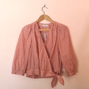 Madewell Wrap Top in Star Scatter